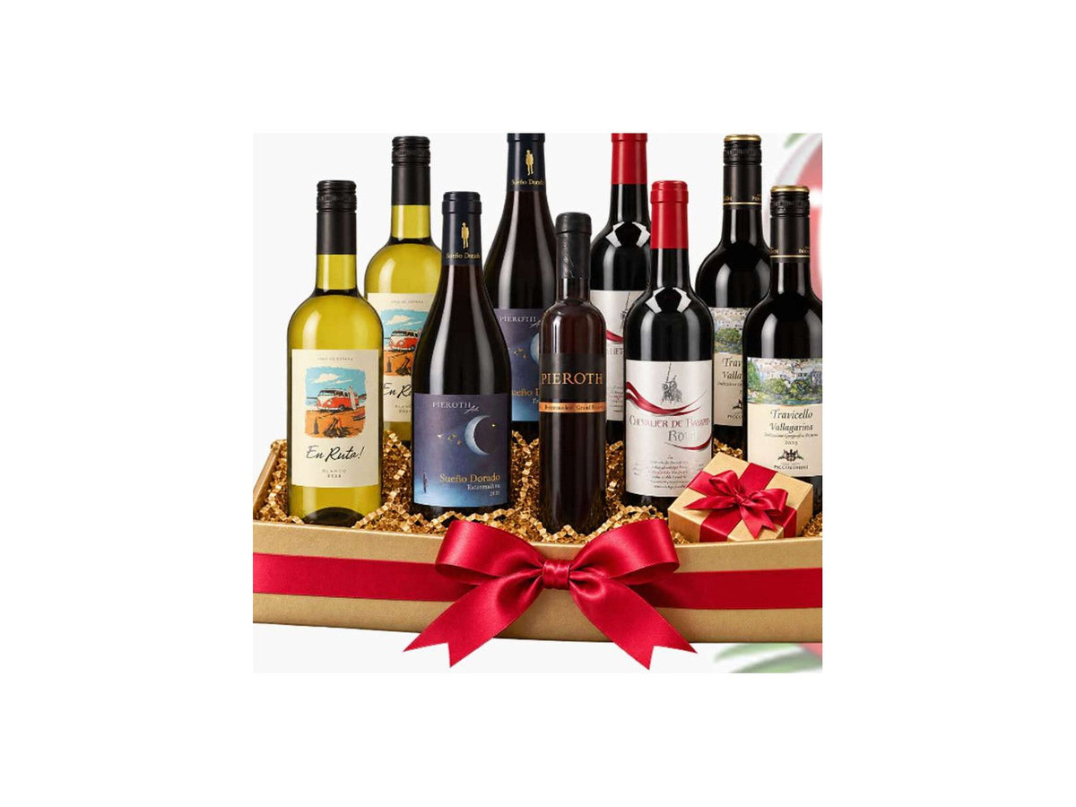 Weihnachtspaket Élégance mild & süss – 6 Weine + 1 Premium-Überraschung, Pieroth Schweiz